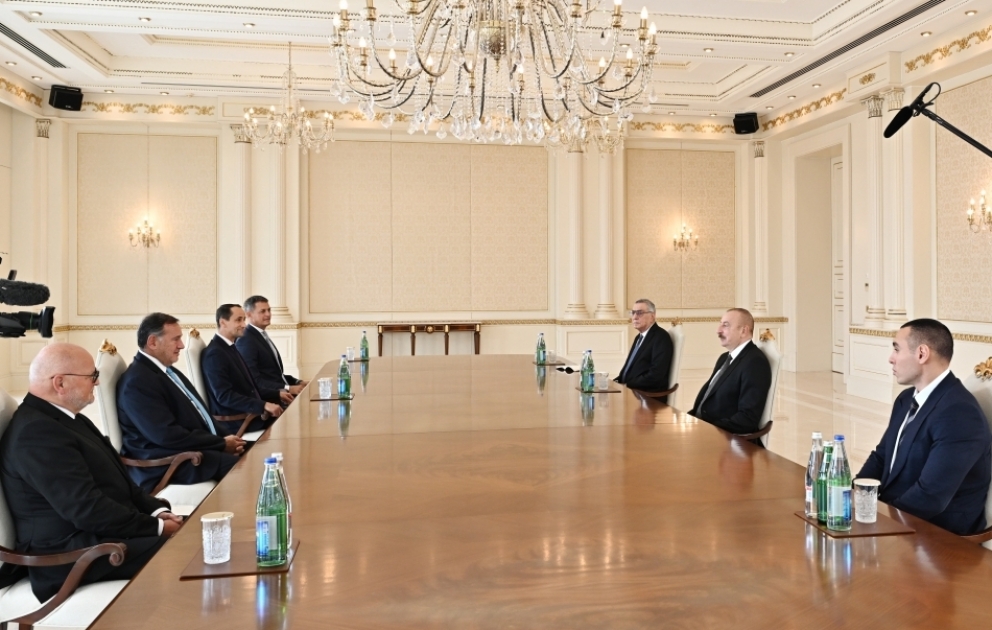 Le président Ilham Aliyev reçoit le président des Comités olympiques européens VIDEO