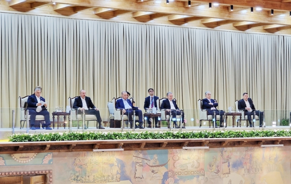 Folklore performances of member states of Organization of Turkic States presented at "Eternal City" Complex in Samarkand  President Ilham Aliyev attended the event VIDEO