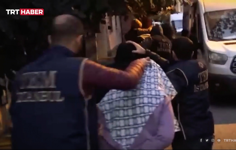 İstanbulda partlayışı törədən şəxsin saxlanılması görüntüləri yayımlanıb VİDEO