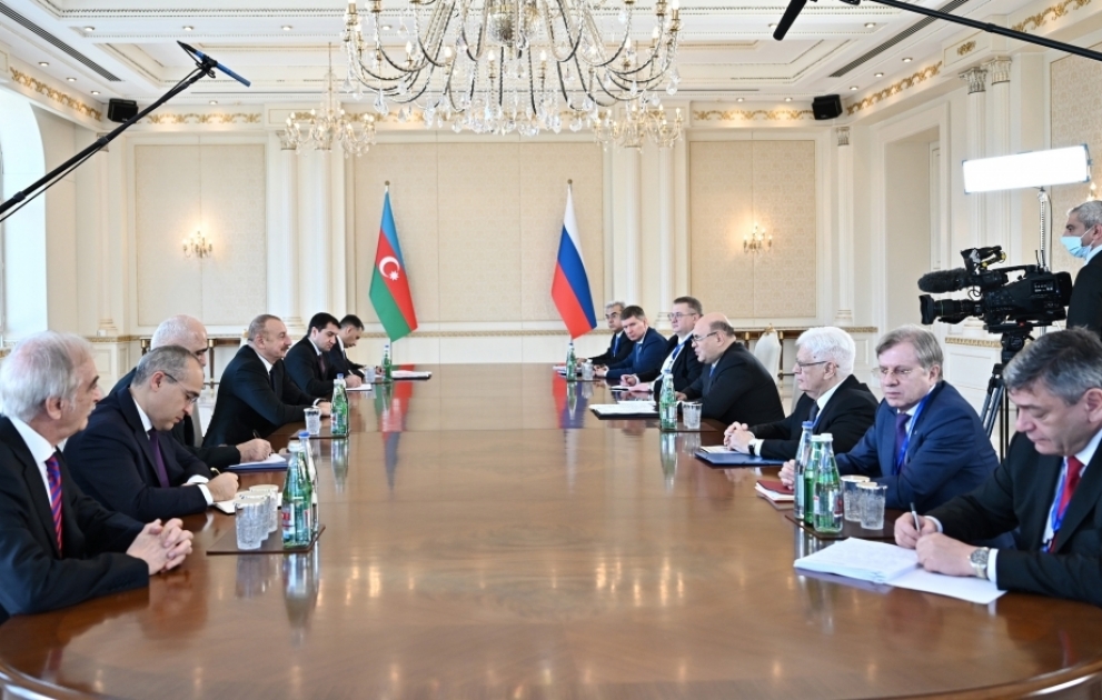 Состоялась встреча Президента Азербайджана Ильхама Алиева с председателем Правительства России в расширенном составе  ОБНОВЛЕНО-2 ВИДЕО
