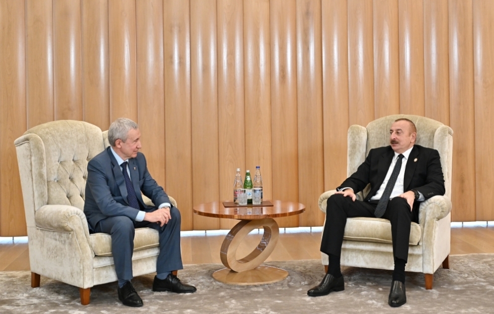 President Ilham Aliyev received representative of Supreme Council of United Russia Party VIDEO