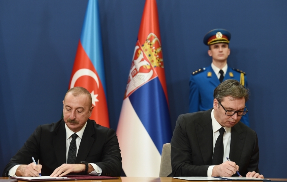 Azerbaijani-Serbian documents were signed in Belgrade VIDEO