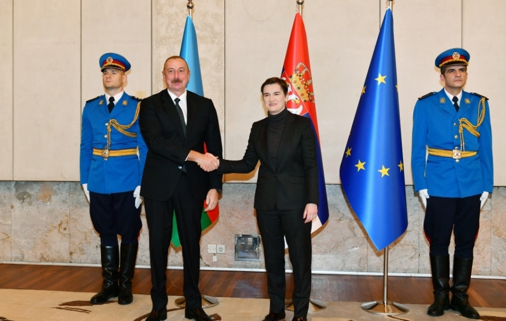 President Ilham Aliyev held expanded meeting with Prime Minister of Serbia VIDEO