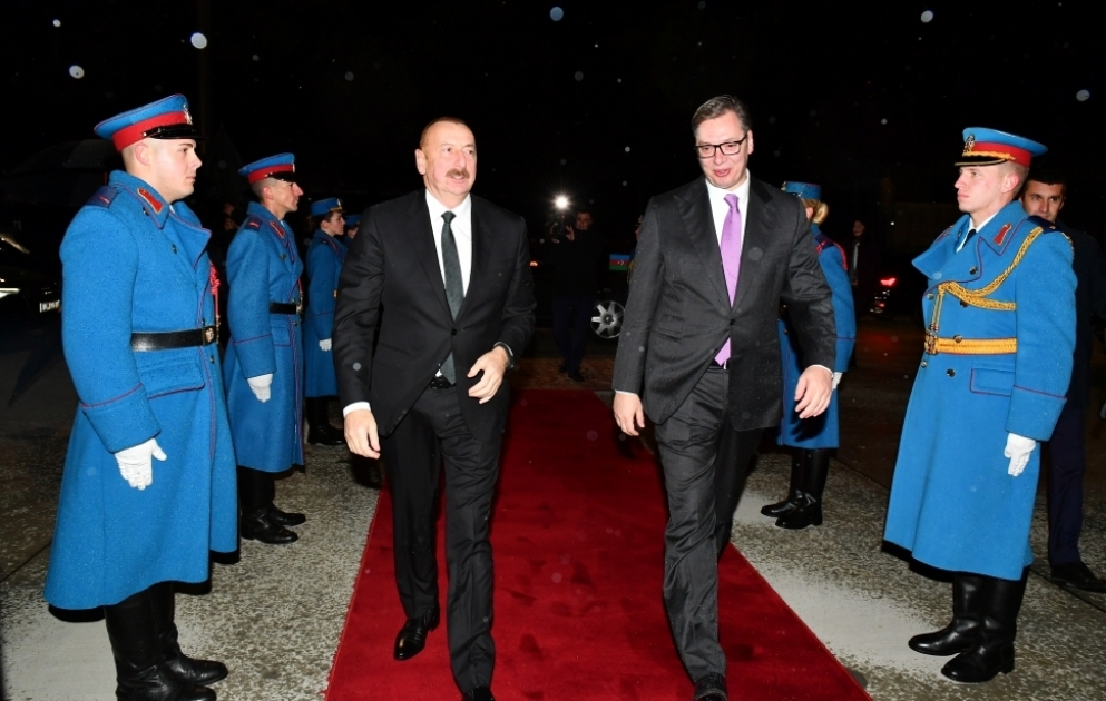 President Ilham Aliyev completed official visit to Serbia VIDEO