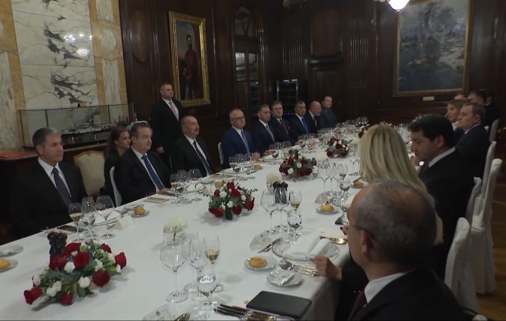 Belgrade : un déjeuner officiel offert en l’honneur du président azerbaïdjanais VIDEO