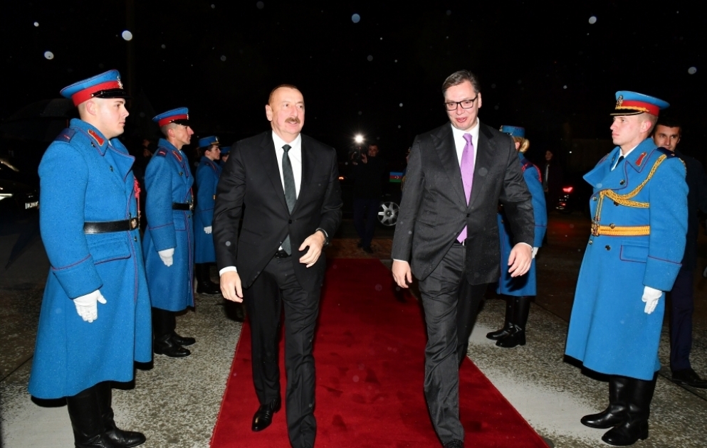 Le président azerbaïdjanais termine sa visite officielle en Serbie VIDEO