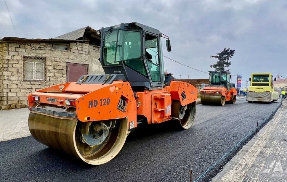 “Baksol yolu”nun 1100 metrlik hissəsində təmir işləri davam etdirilir VİDEO