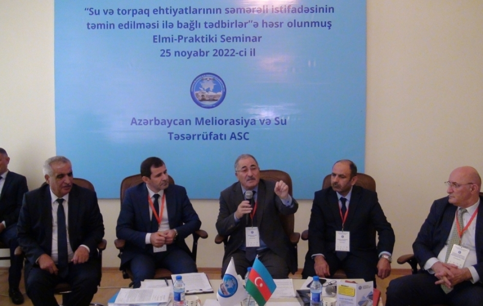 Saatlıda su və torpaq ehtiyatlarından səmərəli istifadəyə həsr olunan elmi-praktik seminar keçirilib VİDEO