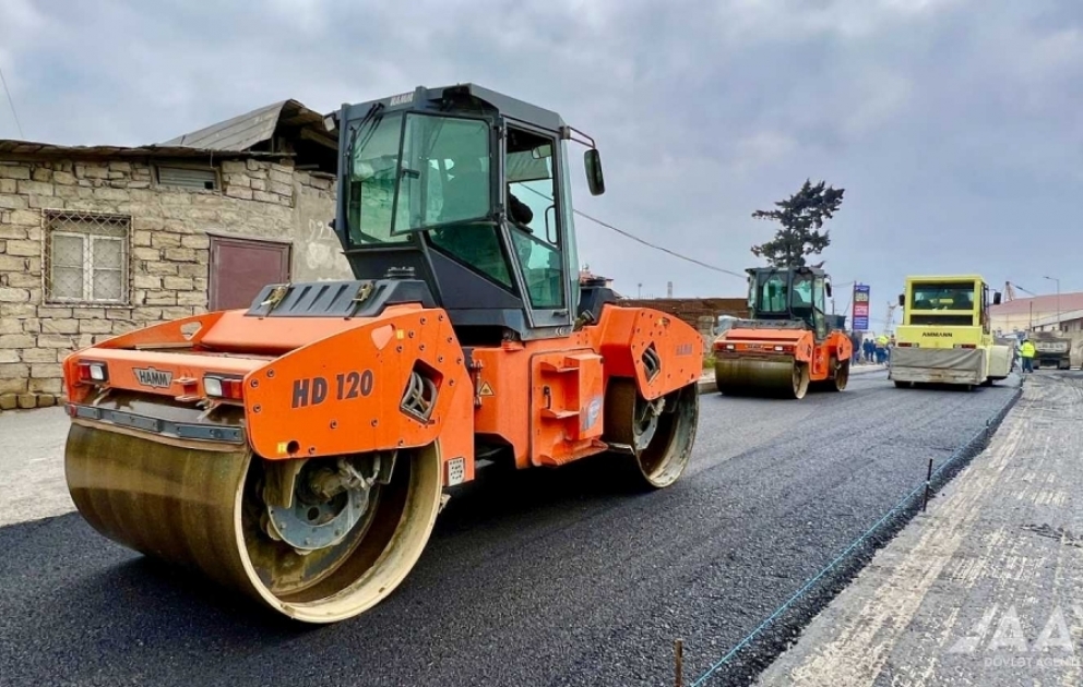 “Baksol yolu”nun 1100 metrlik hissəsində təmir işləri yekunlaşıb VİDEO