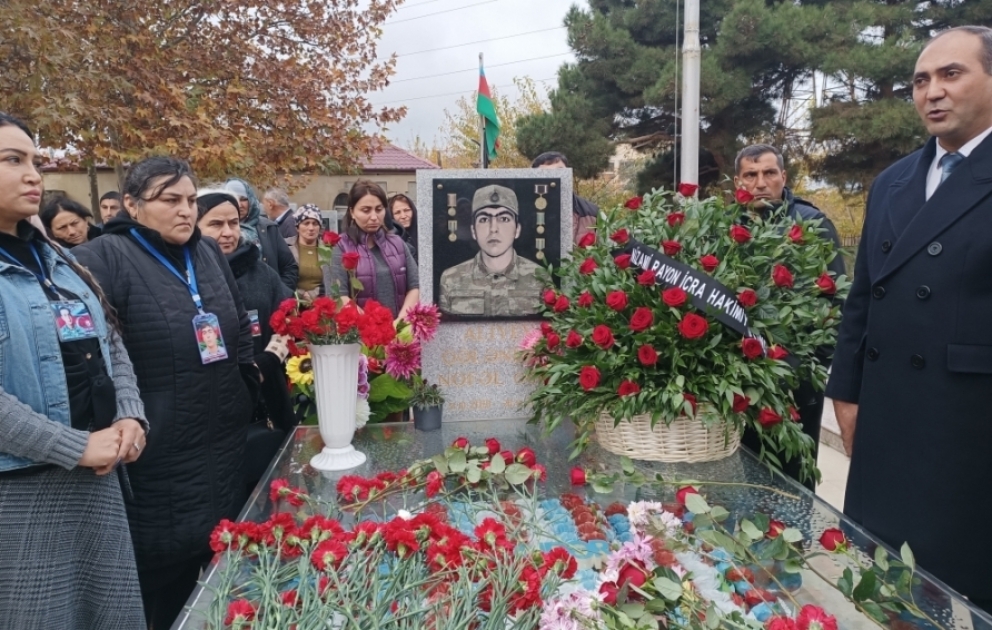 Şəhid Qələndər Alıyevin anım mərasimi keçirilib VİDEO