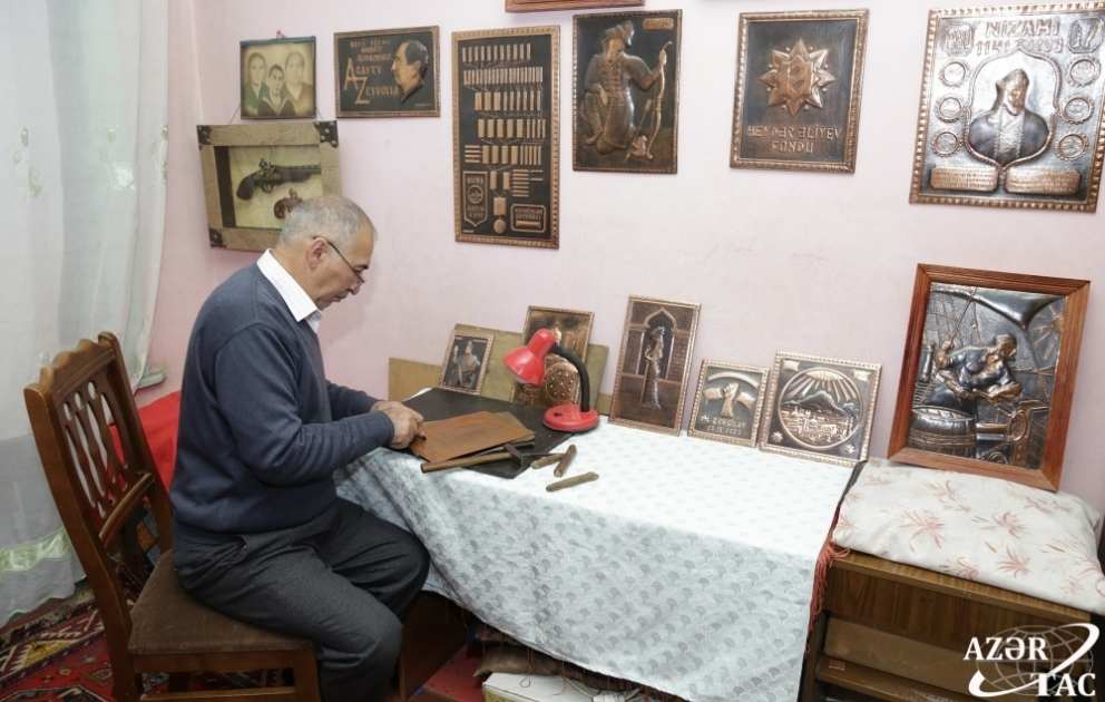 “Bədii döymə ilə məşğul olanlar indi çox azdır” - xaçmazlı sənətkar FOTO VİDEO