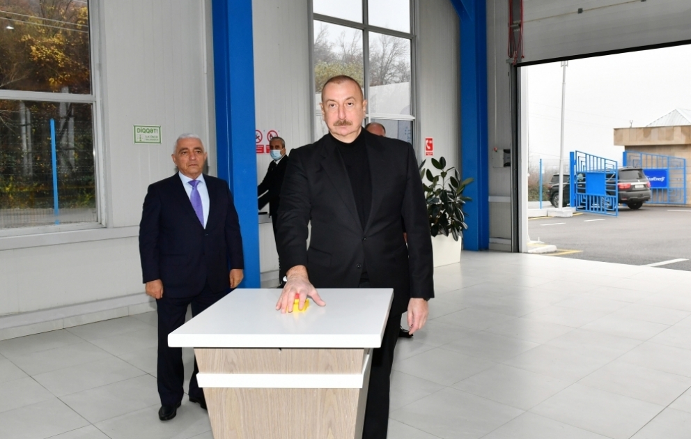Series of “Oghuz” small hydropower plants inaugurated VIDEO