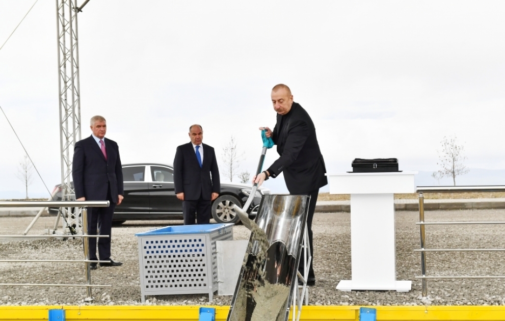 Foundation stone was laid for new plant at “Shaki-Oghuz” Agropark VIDEO