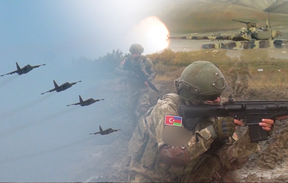 Azərbaycan və Türkiyə hərbçilərinin birgə təlimi keçirilir VİDEO