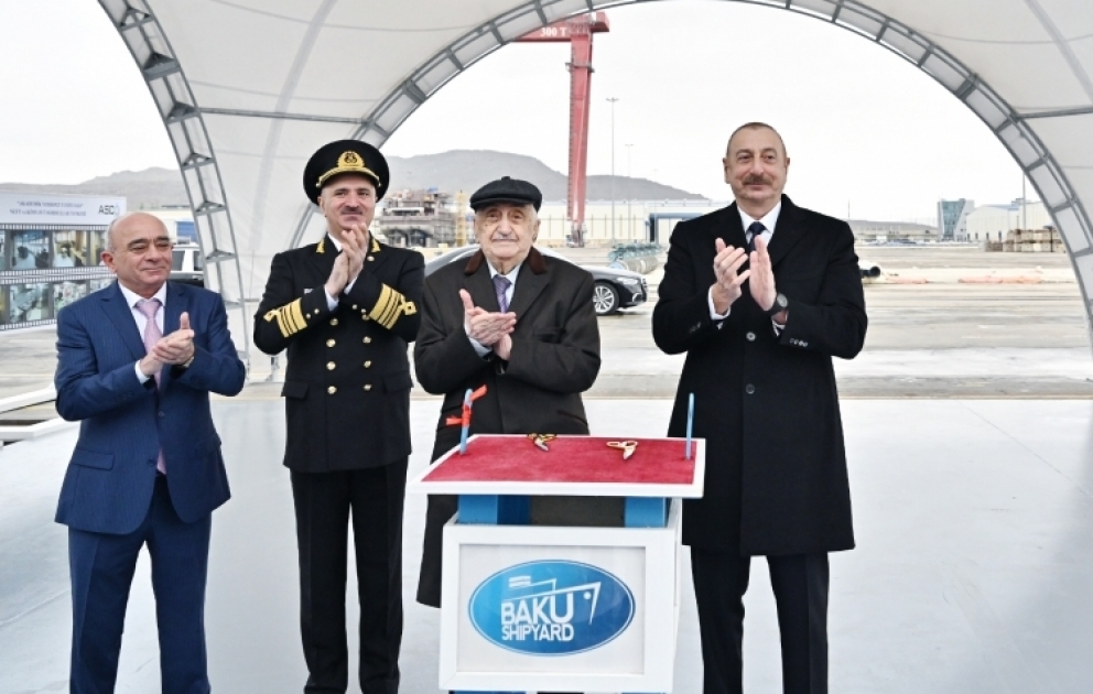 “Academician Khoshbakht Yusifzade” tanker was commissioned  President Ilham Aliyev attended the ceremony VIDEO