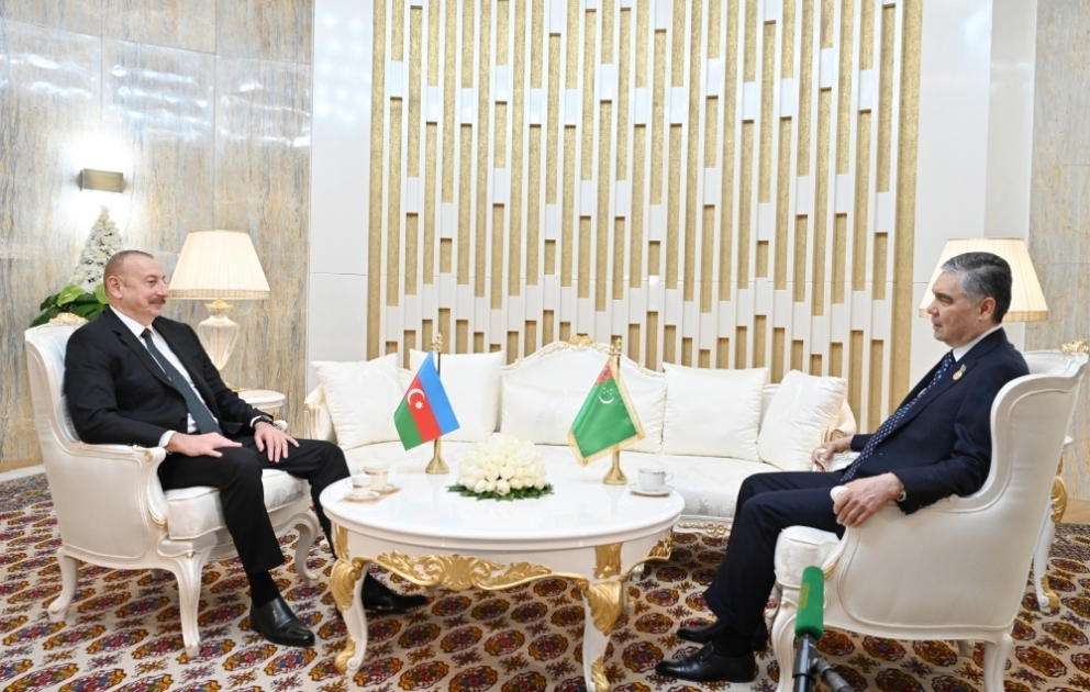 Состоялась встреча Президента Азербайджана Ильхама Алиева с председателем Халк Маслахаты парламента Туркменистана  ОБНОВЛЕНО ВИДЕО