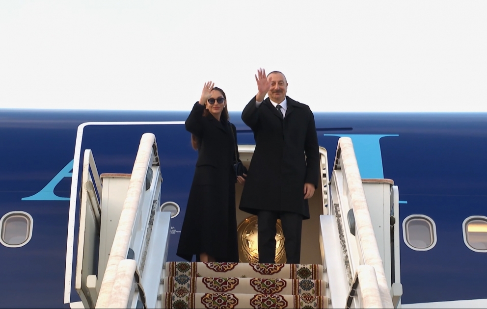 President Ilham Aliyev completed his visit to Turkmenistan VIDEO