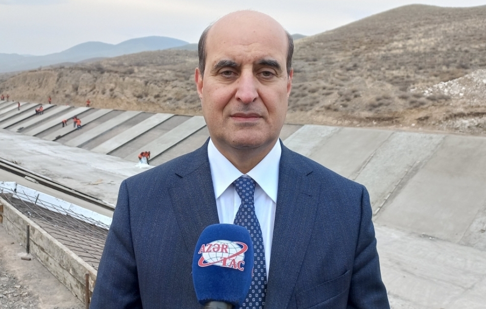 Suqovuşan bəndinin və ondan ayrılan kanalların inşası gələn ilin oktyabrınadək yekunlaşacaq VİDEO