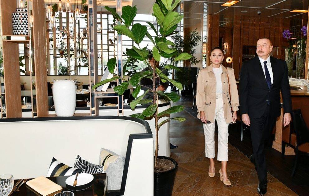 President Ilham Aliyev and First Lady Mehriban Aliyeva attended opening of “The Ritz-Carlton, Baku” hotel VIDEO