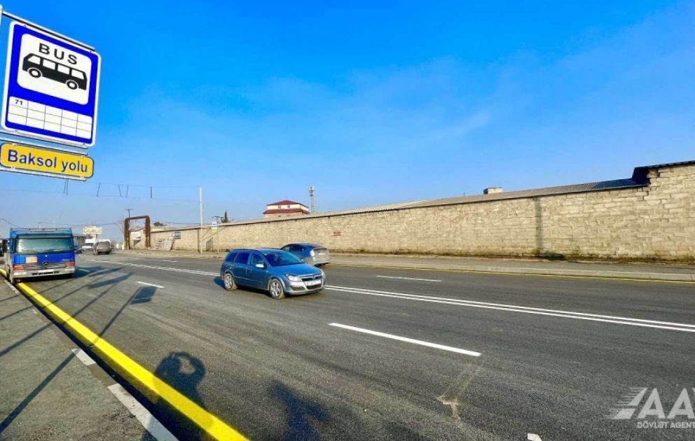 “Baksol yolu”nun əsaslı təmiri yekunlaşıb VİDEO