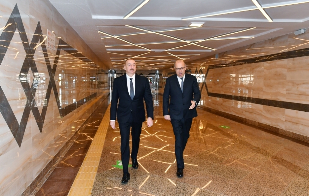 President Ilham Aliyev attended opening of “Khojasan” station and electric depot of Baku Metro VIDEO