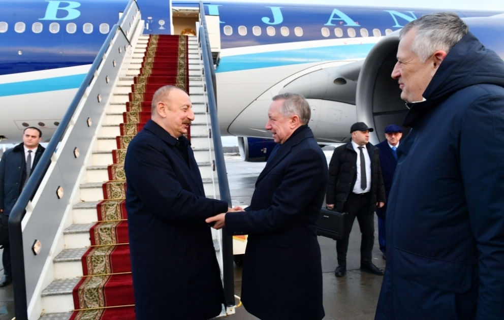 Le président azerbaïdjanais entame une visite de travail en Fédération de Russie VIDEO
