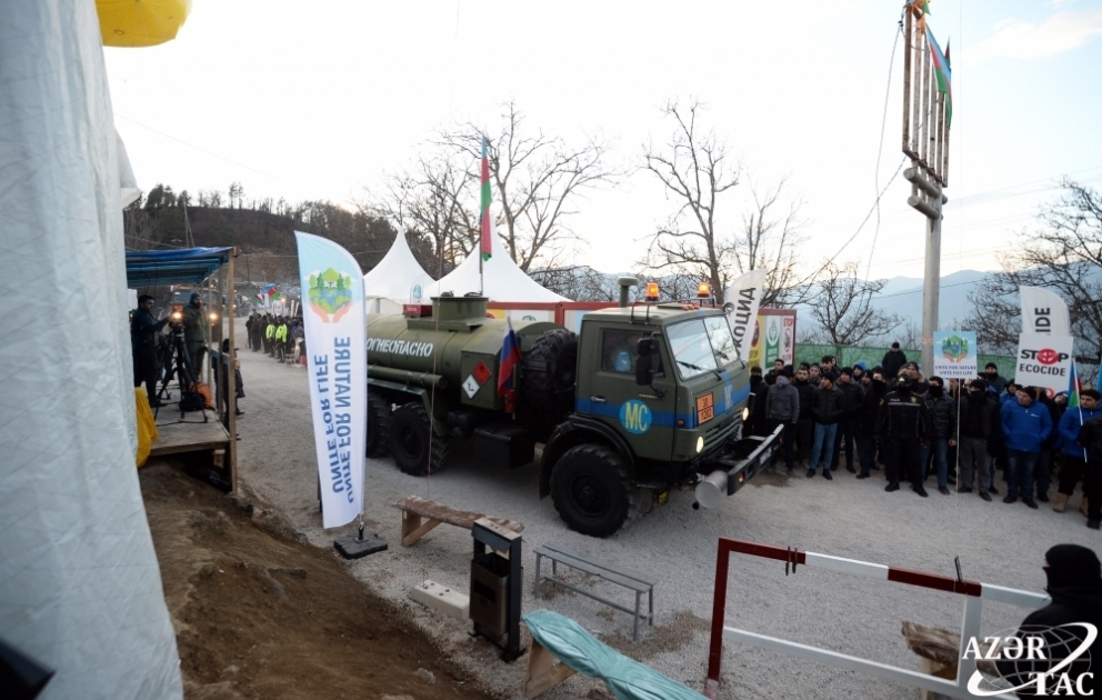 Обеспечен беспрепятственный проезд автомобилей МККК из Ханкенди в Лачин ВИДЕО