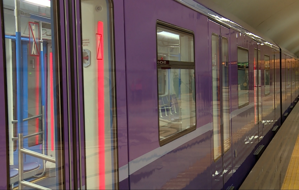 Bakı metrosu 20-ci yeni nəsil qatarı xəttə buraxıb VİDEO