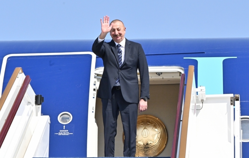 Präsident Ilham Aliyev beendet seinen Arbeitsbesuch in VAE VIDEO