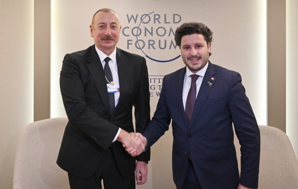 Davosda Azərbaycan ilə Monteneqro arasında əməkdaşlığa dair fikir mübadiləsi aparılıb VİDEO