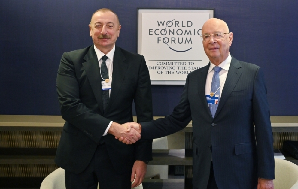 Davos : le président azerbaïdjanais rencontre le président du Forum économique mondial VIDEO