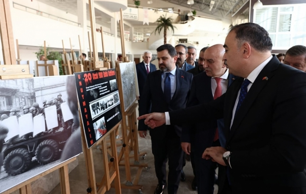 20 Yanvar şəhidlərinin əziz xatirəsi Ankarada ehtiramla yad edilib VİDEO