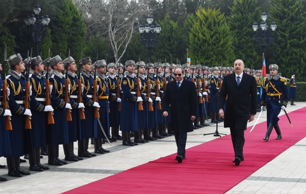 Misir Prezidenti Əbdülfəttah Əs-Sisinin rəsmi qarşılanma mərasimi olub VİDEO