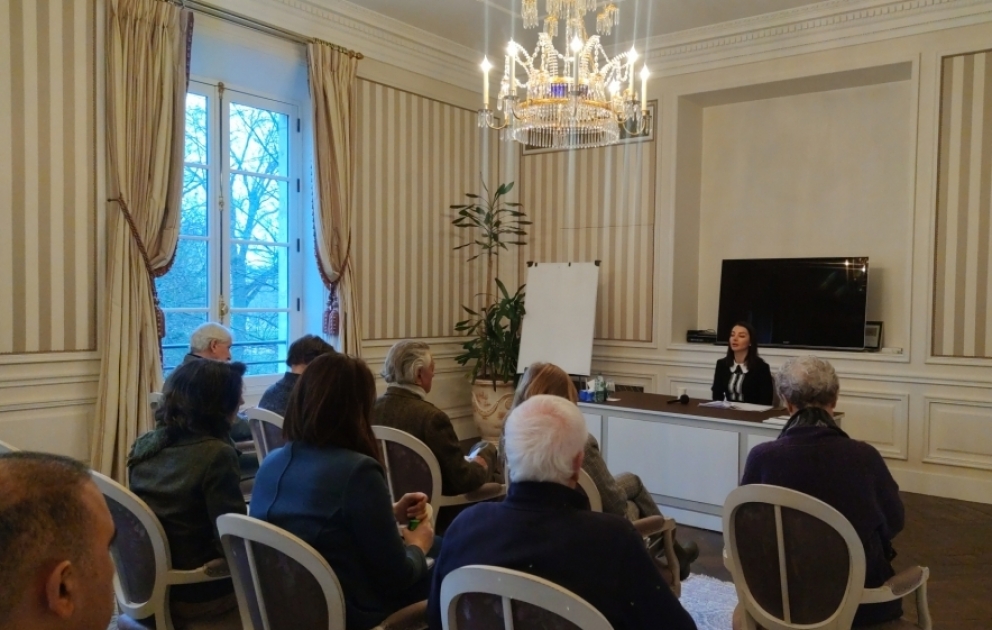 Parisdə səfir Leyla Abdullayeva xarici jurnalistlər üçün mətbuat konfransı keçirib VİDEO
