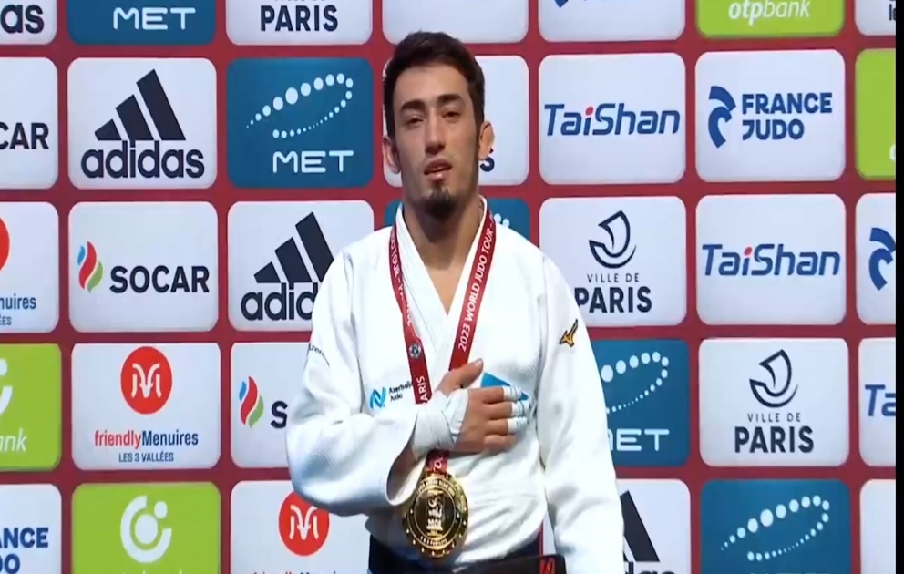 Cüdoçumuz Paris “Böyük dəbilqə” turnirində fransız idmançını məğlub etdi VİDEO