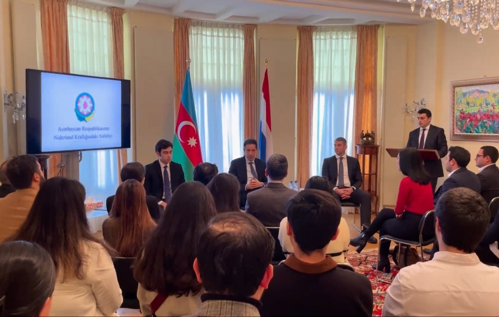Niderlandda azərbaycanlı gənclərlə görüş keçirilib VİDEO