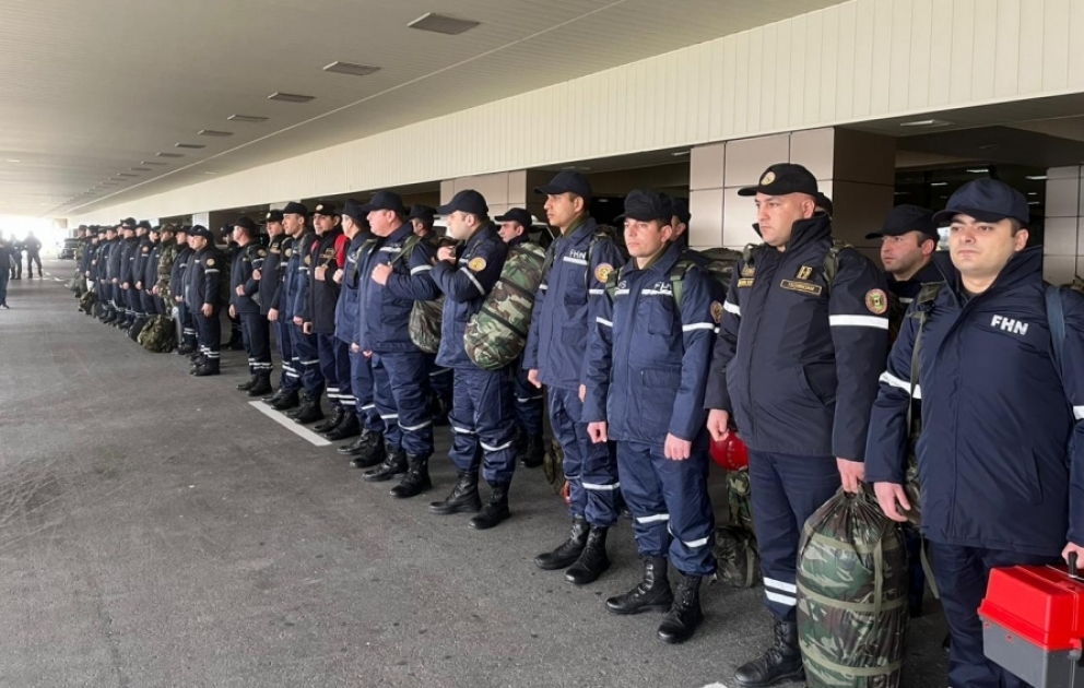 On Azerbaijani President`s instructions, Ministry of Emergency Situations rescue forces leave for Türkiye VIDEO