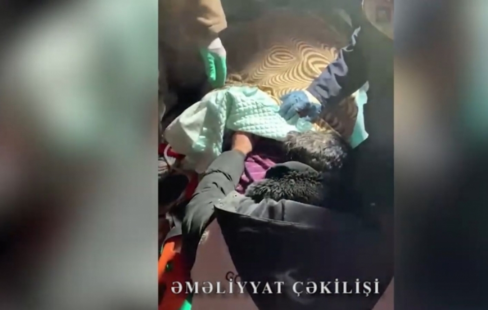 FHN-in xilasediciləri dağıntılar altında 120 saat qalmış qadını xilas ediblər VİDEO