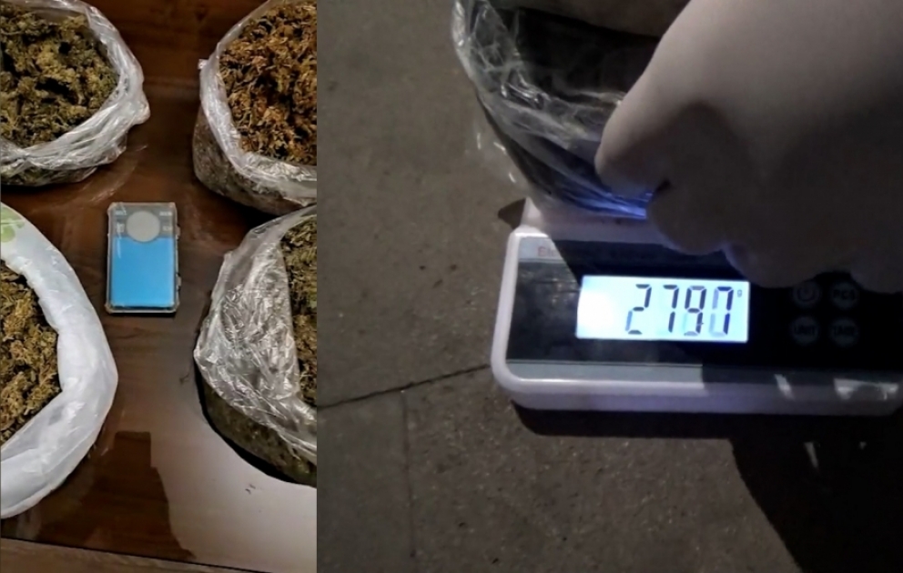 Sabunçuda əməliyyat: 8 kiloqram narkotik vasitə və “Kalaşnikov” markalı avtomat götürülüb VİDEO