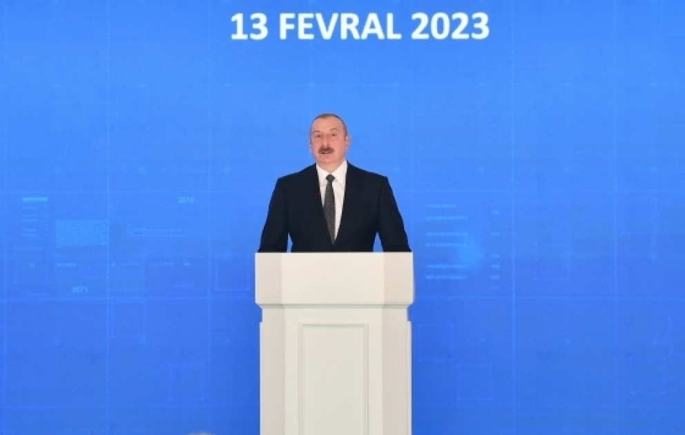 Cérémonie de pose de la première pierre d’une grande centrale thermique au palais Gulustan  Le président azerbaïdjanais prend part à la cérémonie MIS A JOUR VIDEO