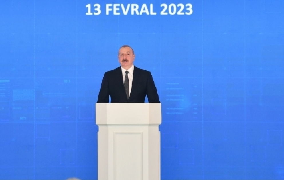Groundbreaking ceremony held at Gulustan Palace for a 1,280-MW thermal power plant, largest in Azerbaijan`s independence period President of Azerbaijan Ilham Aliyev attended the event VIDEO