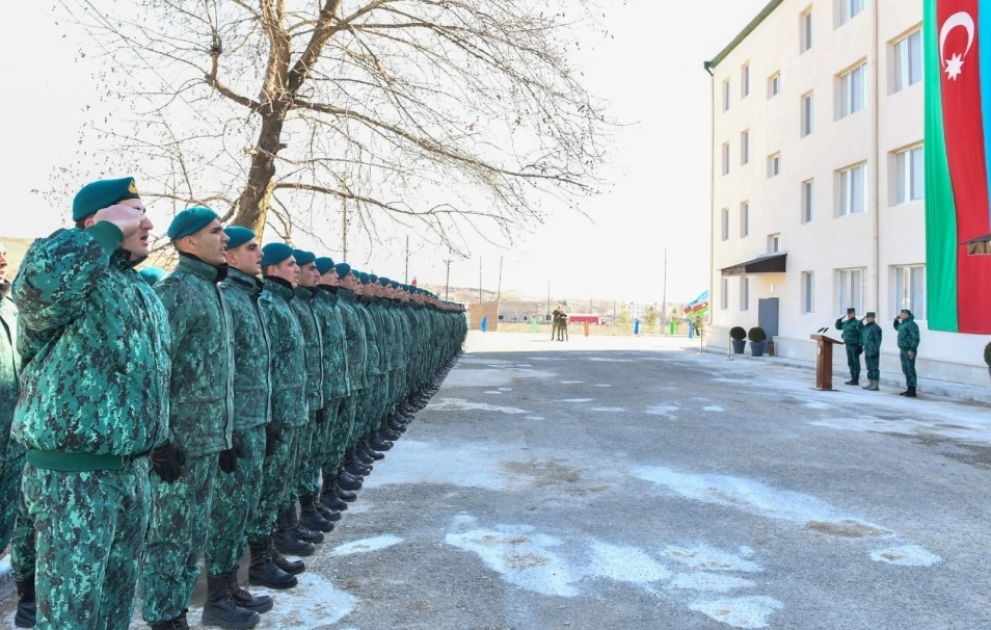В воинской части ГПС в Джебраиле сданы в эксплуатацию жилые здания для офицеров и гизирей ВИДЕО