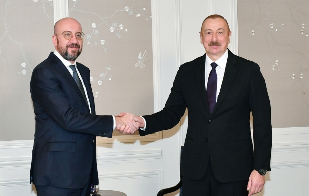 Prezident İlham Əliyevin Münxendə Avropa İttifaqı Şurasının Prezidenti ilə görüşü olub YENİLƏNİB VİDEO