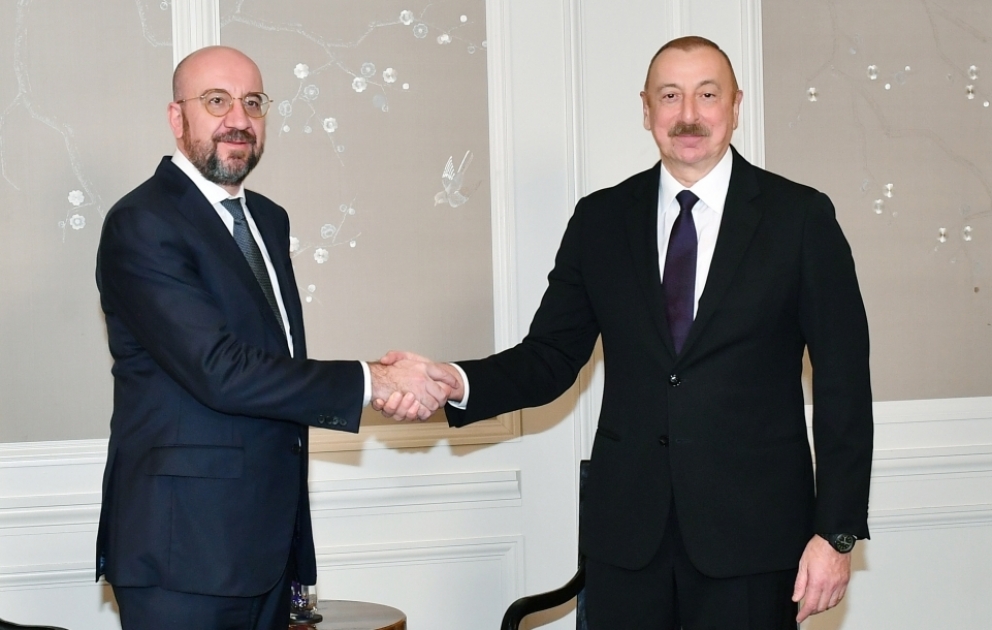 Entretien du président Ilham Aliyev avec le président du Conseil européen Charles Michel  MIS A JOUR VIDEO