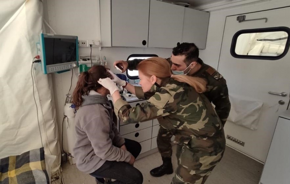 FHN-in Türkiyədə fəaliyyət göstərən mobil səhra hospitallarında 1090 nəfərə tibbi xidmət göstərilib VİDEO