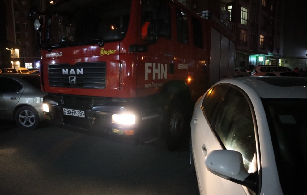 Fövqəladə Hallar Nazirliyi şərti yanğın təlimi keçirib VİDEO