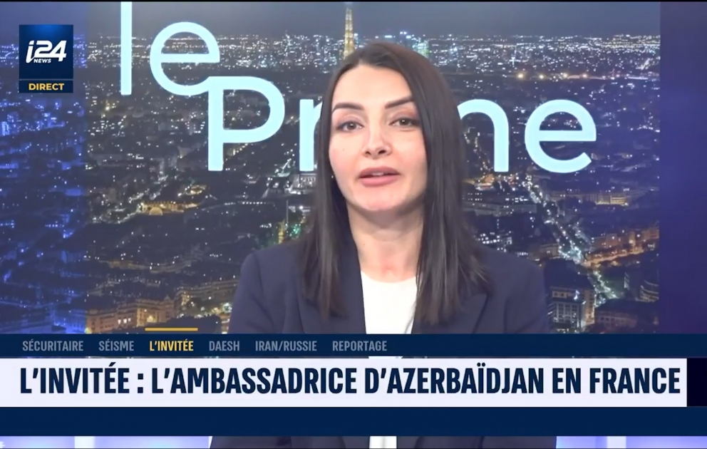Leyla Abdullayeva Fransanın “İ24news” televiziya kanalına regiondakı reallıqlardan danışıb VİDEO