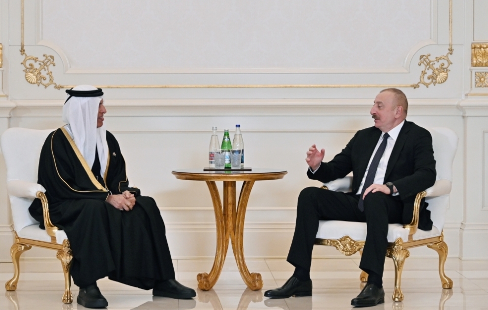 President Ilham Aliyev received member of Federal Supreme Council of United Arab Emirates VIDEO