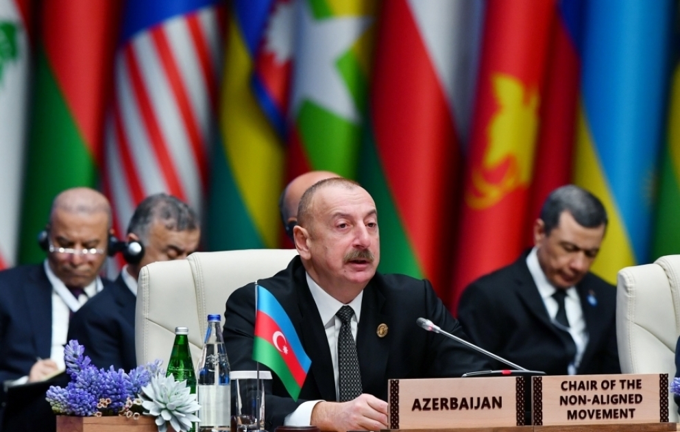 President Ilham Aliyev thanks NAM countries for supporting just position of Azerbaijan VIDEO