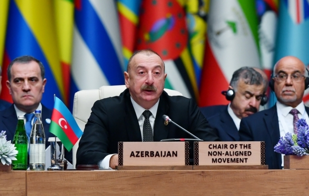 President: Azerbaijan is among the most heavily mine-infested countries in the world due to the Armenian occupation VIDEO